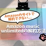 Amazon music unlimitedが解約できない！iPhoneユーザー限定の解約方法を解説